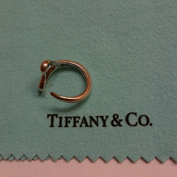Tiffany & Co. Jewelry Tiffanys Elsa Peretti Open Heart Ring Size 5 - Picture 3 of 5